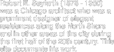 Robert E. Seyfarth (1878 -